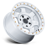 17X8.5 Black Rhino Hard Alloys BR029 TROOPER GLOSS SILVER W/ MACHINED FACE 5X130