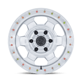 17X8.5 Black Rhino Hard Alloys BR029 TROOPER GLOSS SILVER W/ MACHINED FACE 6X135