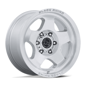 17X8 Black Rhino Hard Alloys BR031 SOL GLOSS SILVER W/ MACHINED FACE 6X139.7