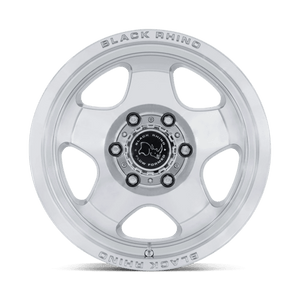 17X9 Black Rhino Hard Alloys BR031 SOL GLOSS SILVER W/ MACHINED FACE 6X120