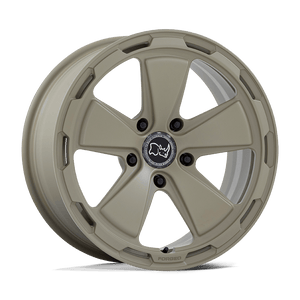 18X8 Black Rhino Hard Alloys TAIGA MATTE STONE GRAY 5X130