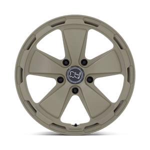 18X8 Black Rhino Hard Alloys TAIGA MATTE STONE GRAY 5X130