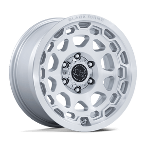17X8.5 Black Rhino Hard Alloys BR026 CONGO GLOSS SILVER W/ MACHINED FACE 6X139.7