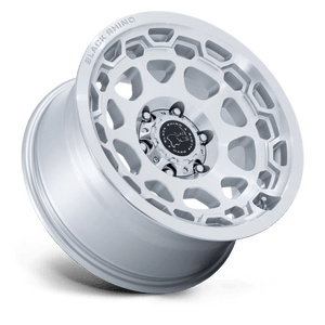 17X8.5 Black Rhino Hard Alloys BR026 CONGO GLOSS SILVER W/ MACHINED FACE 6X135