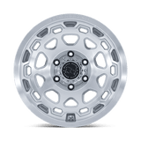 17X8.5 Black Rhino Hard Alloys BR026 CONGO GLOSS SILVER W/ MACHINED FACE 5X127