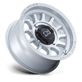 14X7 Black Rhino Hard Alloys - UTV RAPID UTV HYPER SILVER W/ MACHINED FACE 4X156