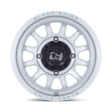 15X7 Black Rhino Hard Alloys - UTV RAPID UTV HYPER SILVER W/ MACHINED FACE 4X156