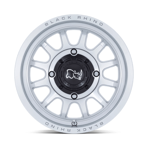 15X7 Black Rhino Hard Alloys - UTV RAPID UTV HYPER SILVER W/ MACHINED FACE 4X137
