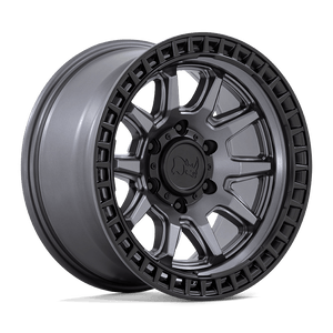 17X8.5 Black Rhino Hard Alloys CALICO MATTE GUNMETAL W/ M-BLACK LIP 5X114.3