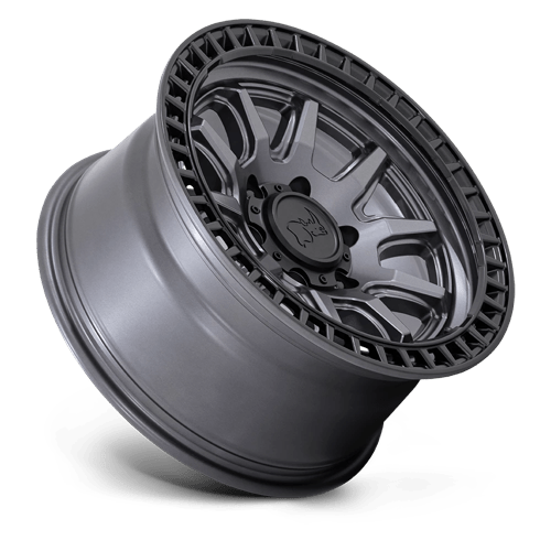 17X8.5 Black Rhino Hard Alloys CALICO MATTE GUNMETAL W/ M-BLACK LIP 5X120