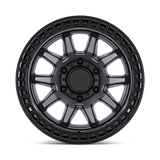 17X8.5 Black Rhino Hard Alloys CALICO MATTE GUNMETAL W/ M-BLACK LIP 6X139.7