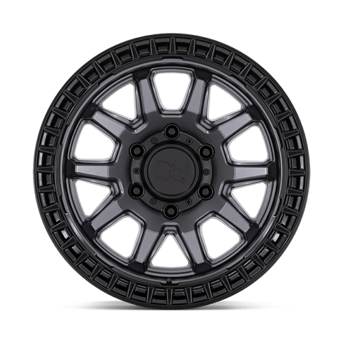 17X8.5 Black Rhino Hard Alloys CALICO MATTE GUNMETAL W/ M-BLACK LIP 6X139.7