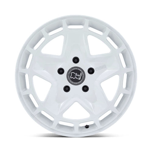 18X8 Black Rhino Hard Alloys CORSICA GLOSS WHITE 5X130