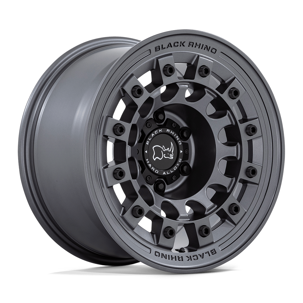 17X8 Black Rhino Hard Alloys FUJI MATTE GUNMETAL 5X114.3