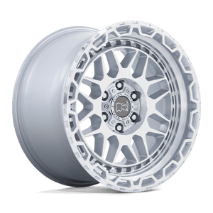 20X9.5 Black Rhino Hard Alloys HOLCOMB GLOSS SILVER W/ MIRROR CUT FAC 6X135
