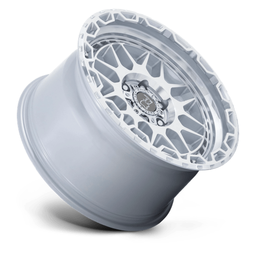 20X9.5 Black Rhino Hard Alloys HOLCOMB GLOSS SILVER W/ MIRROR CUT FAC 6X135