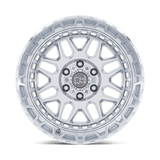20X9.5 Black Rhino Hard Alloys HOLCOMB GLOSS SILVER W/ MIRROR CUT FAC 6X135