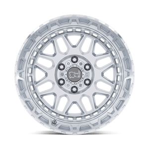 20X9.5 Black Rhino Hard Alloys HOLCOMB GLOSS SILVER W/ MIRROR CUT FAC 6X135