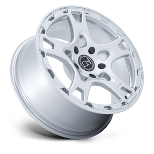 18X8 Black Rhino Hard Alloys KLAUE MATTE SILVER 5X130