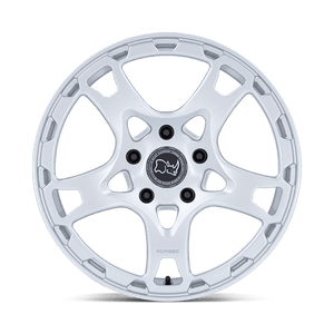 18X8 Black Rhino Hard Alloys KLAUE MATTE SILVER 5X130