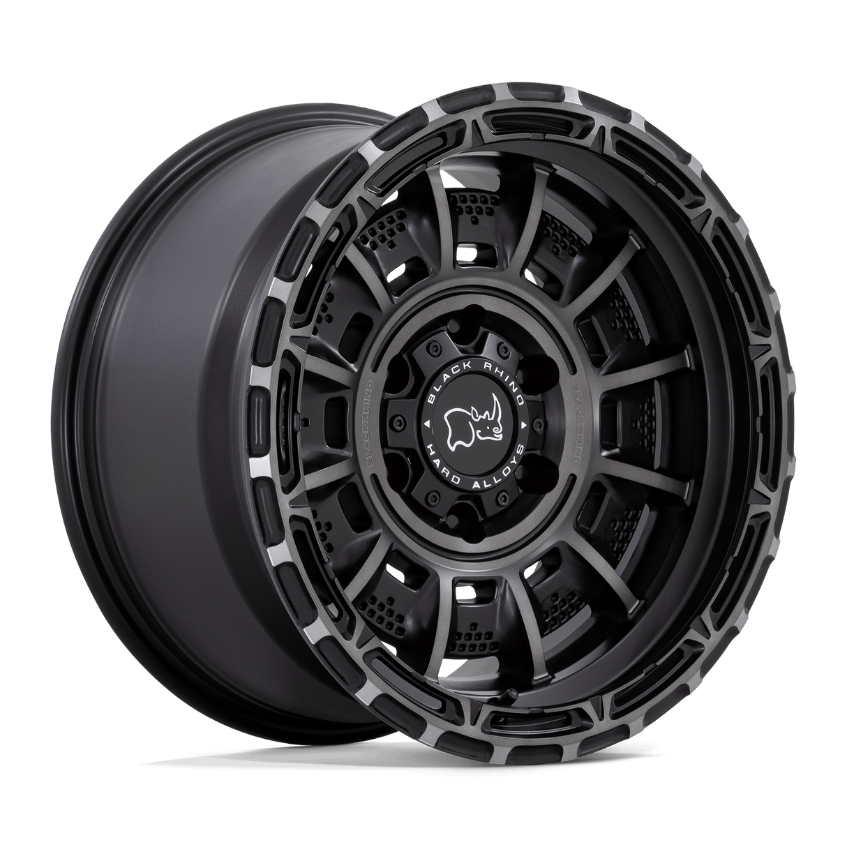20X10 Black Rhino Hard Alloys LEGION MATTE BLACK GRAY TINT 5X139.7