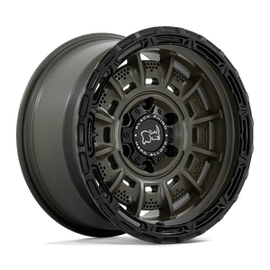 17X9 Black Rhino Hard Alloys LEGION OLIVE DRAB GREEN W/ BLACK LIP 6X139.7