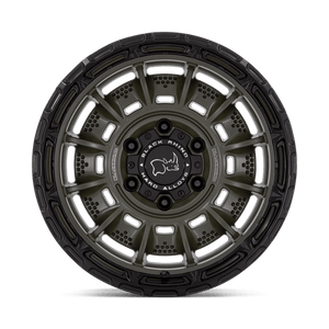 17X9 Black Rhino Hard Alloys LEGION OLIVE DRAB GREEN W/ BLACK LIP 5X127