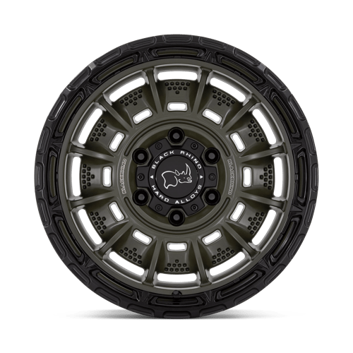 17X9 Black Rhino Hard Alloys LEGION OLIVE DRAB GREEN W/ BLACK LIP 5X127