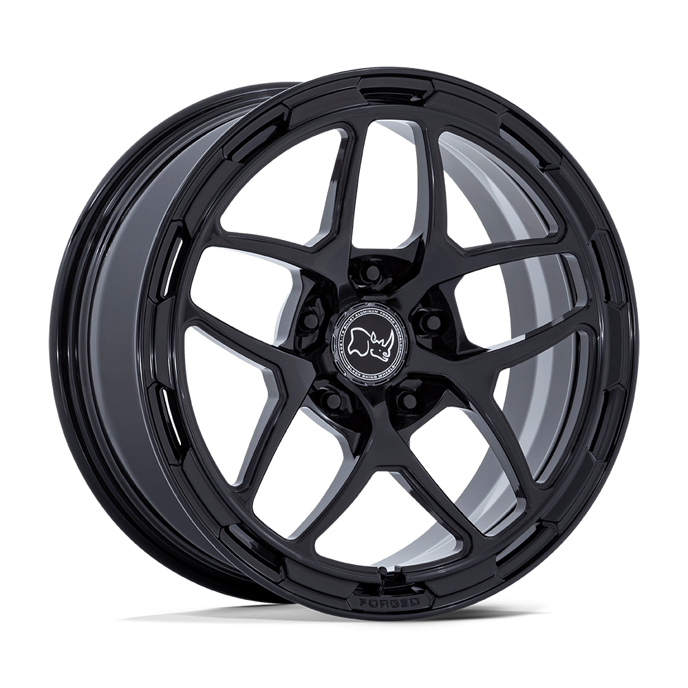 18X8 Black Rhino Hard Alloys STALLBERG GLOSS BLACK 5X130