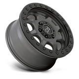 17" Black Rhino Hard Alloys VENTURE BEADLOCK MATTE GUNMETAL W/ BLACK HRDW 6X130