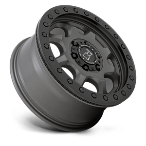 17" Black Rhino Hard Alloys VENTURE BEADLOCK MATTE GUNMETAL W/ BLACK HRDW 6X130
