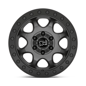 17X8 Black Rhino Hard Alloys VENTURE BEADLOCK MATTE GUNMETAL W/ BLACK HRDW 6X130
