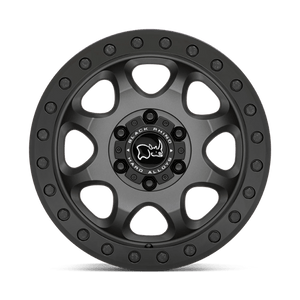 17" Black Rhino Hard Alloys VENTURE BEADLOCK MATTE GUNMETAL W/ BLACK HRDW 6X130