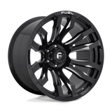22X12 Fuel 1PC D673 BLITZ RIMS - GLOSS BLACK MILLED 6X135
