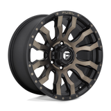 18X9 Fuel 1PC D674 BLITZ RIMS - MATTE BLACK DOUBLE DARK TINT 8X180