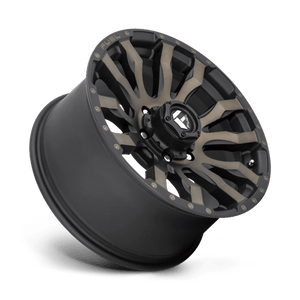 20X10 Fuel 1PC D674 BLITZ RIMS - MATTE BLACK DOUBLE DARK TINT 6X135