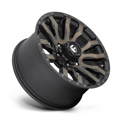 18X9 Fuel 1PC D674 BLITZ RIMS - MATTE BLACK DOUBLE DARK TINT 8X165.1