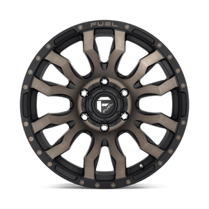 20X9 Fuel 1PC D674 BLITZ RIMS - MATTE BLACK DOUBLE DARK TINT 6X139.7