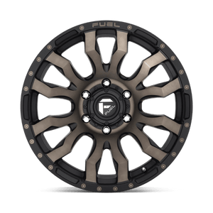 17X9 Fuel 1PC D674 BLITZ RIMS - MATTE BLACK DOUBLE DARK TINT 6X135