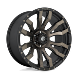 22X10 Fuel 1PC D674 BLITZ RIMS - MATTE BLACK DOUBLE DARK TINT 6X135