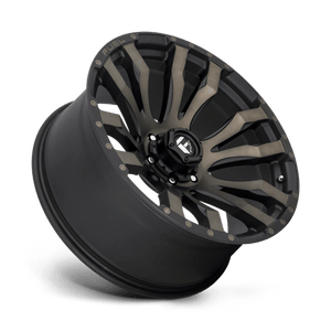 22X10 Fuel 1PC D674 BLITZ RIMS - MATTE BLACK DOUBLE DARK TINT 6X139.7