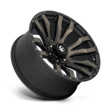 22X10 Fuel 1PC D674 BLITZ RIMS - MATTE BLACK DOUBLE DARK TINT 6X135