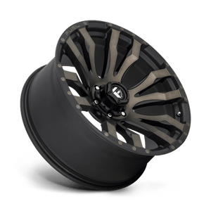 22X10 Fuel 1PC D674 BLITZ RIMS - MATTE BLACK DOUBLE DARK TINT 6X135
