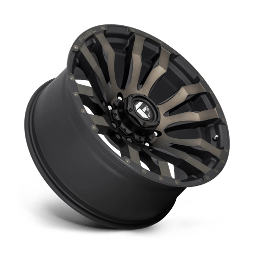 22X12 Fuel 1PC D674 BLITZ RIMS - MATTE BLACK DOUBLE DARK TINT 6X139.7