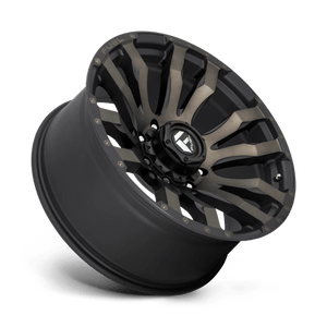 22X12 Fuel 1PC D674 BLITZ RIMS - MATTE BLACK DOUBLE DARK TINT 6X139.7