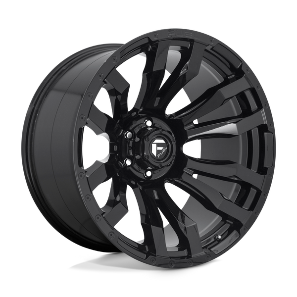 20X10 Fuel 1PC D675 BLITZ RIMS - GLOSS BLACK 6X135