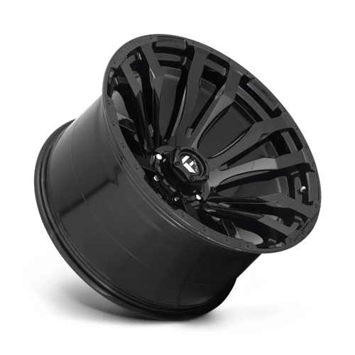 18X9 Fuel 1PC D675 BLITZ RIMS - GLOSS BLACK 8X180