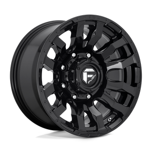 22X10 Fuel 1PC D675 BLITZ RIMS - GLOSS BLACK 8X165.1