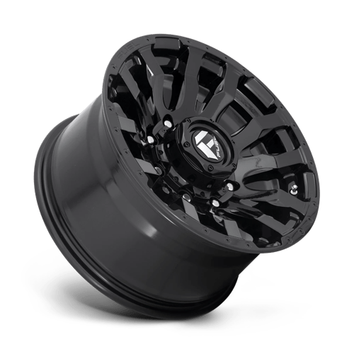 22X10 Fuel 1PC D675 BLITZ RIMS - GLOSS BLACK 8X165.1