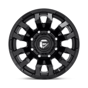 22X10 Fuel 1PC D675 BLITZ RIMS - GLOSS BLACK 8X180